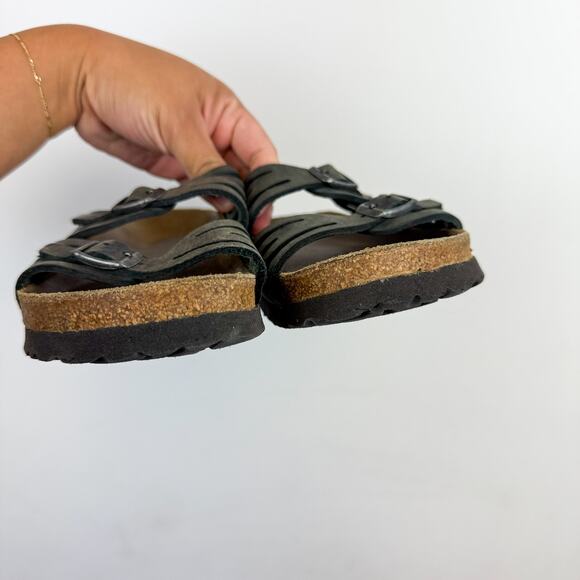 Birkenstock Granada  Leather Two Strap Sandals Gray - 38 (7-7.5 US) - Picture 5 of 8